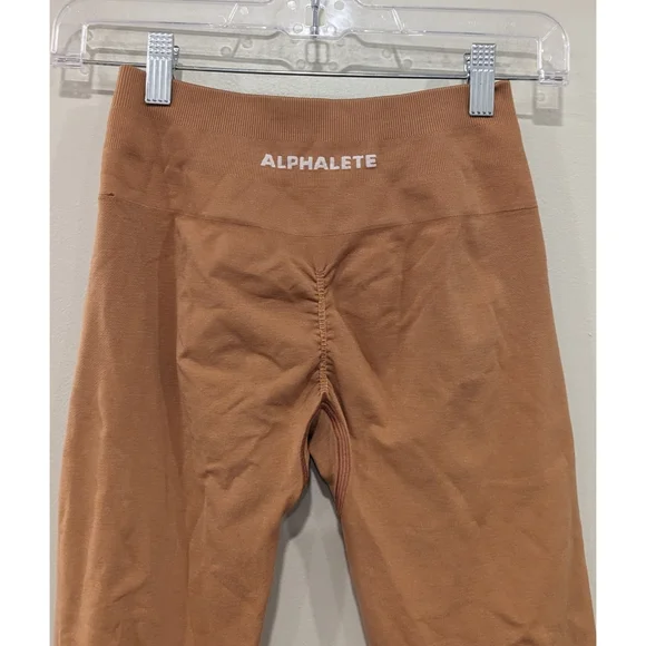 Alphalete Amplify Seamless Leggings in Mandarin Size Small - Picture 3 of 9